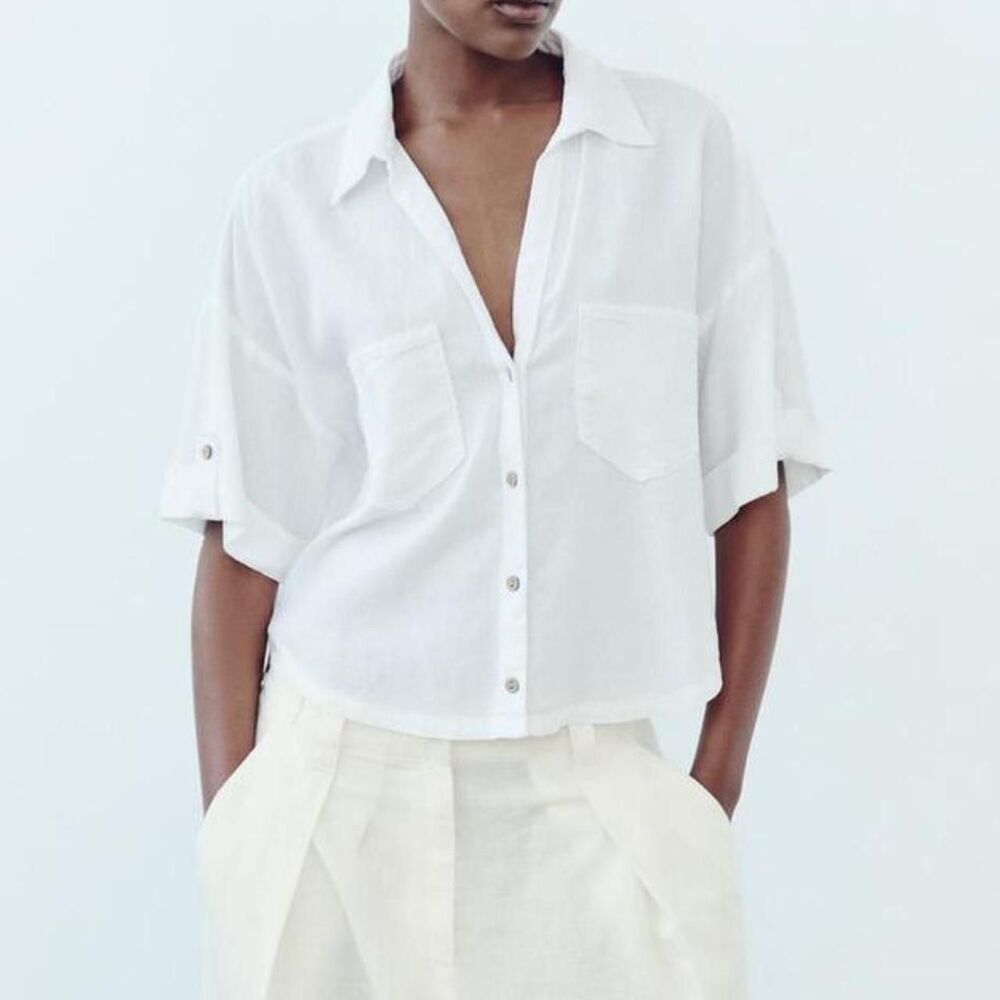 Zara Women's White Blouse